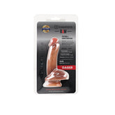 Raw Ultra Realistic Brown Dildo with Bendable Design and Balls Dongs Realistic